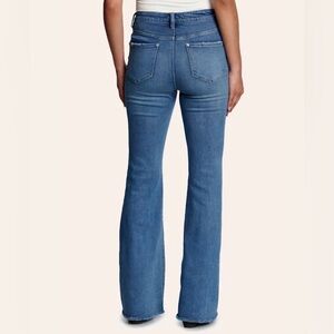 Rockin' C jeans light-wash high-rise distressed flare-leg style NWT 29x34